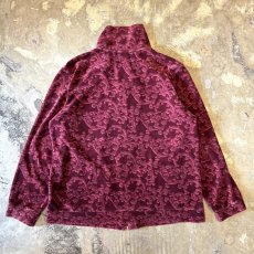 画像2: ALL OVER PATTERN VELOUR ZIP UP JACKET / Mens L(M) (2)