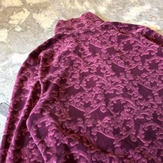 画像9: ALL OVER PATTERN VELOUR ZIP UP JACKET / Mens L(M) (9)