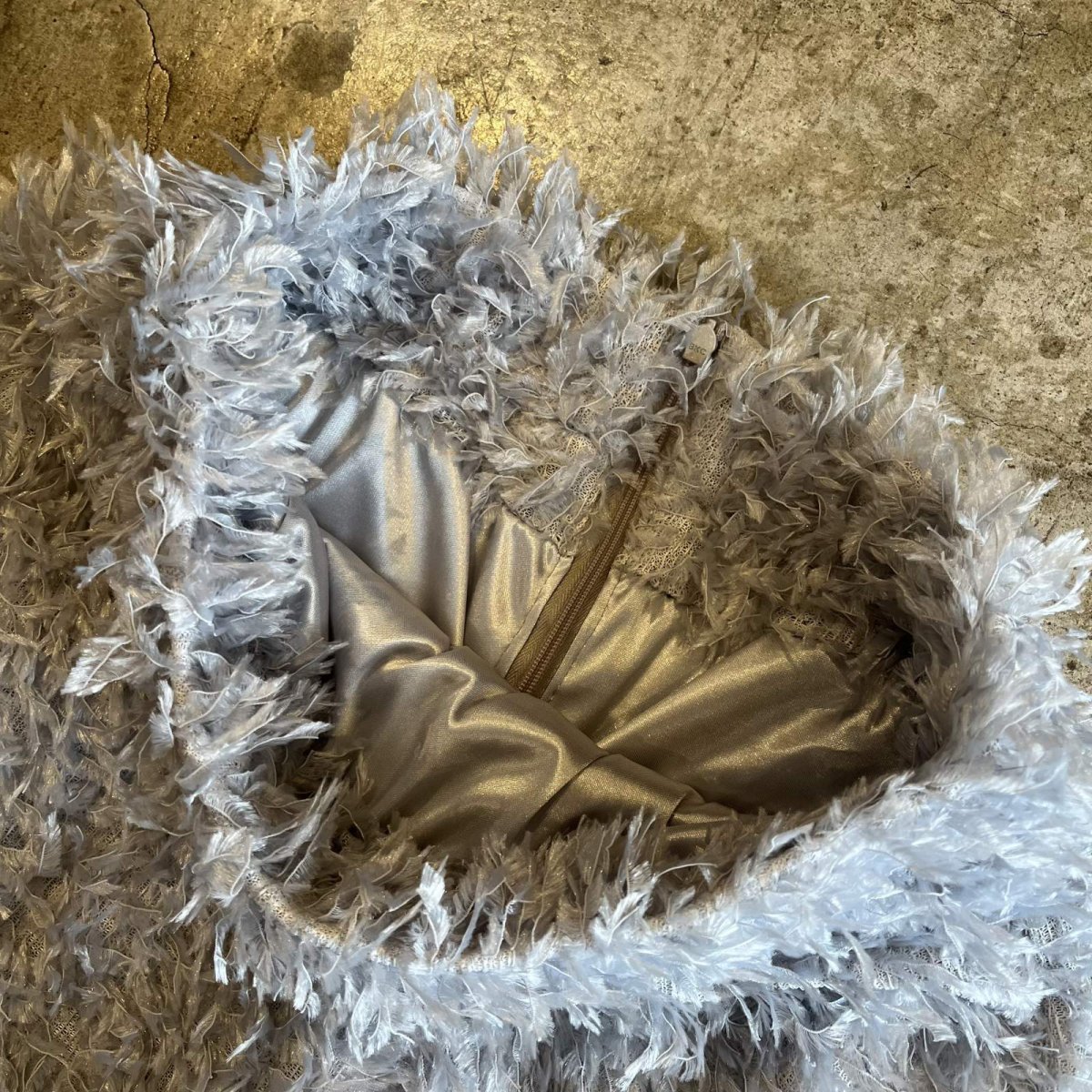 画像8: ALL OVER FRINGE PATTERN LONG DESIGN SKIRT / W25~W30 (8)