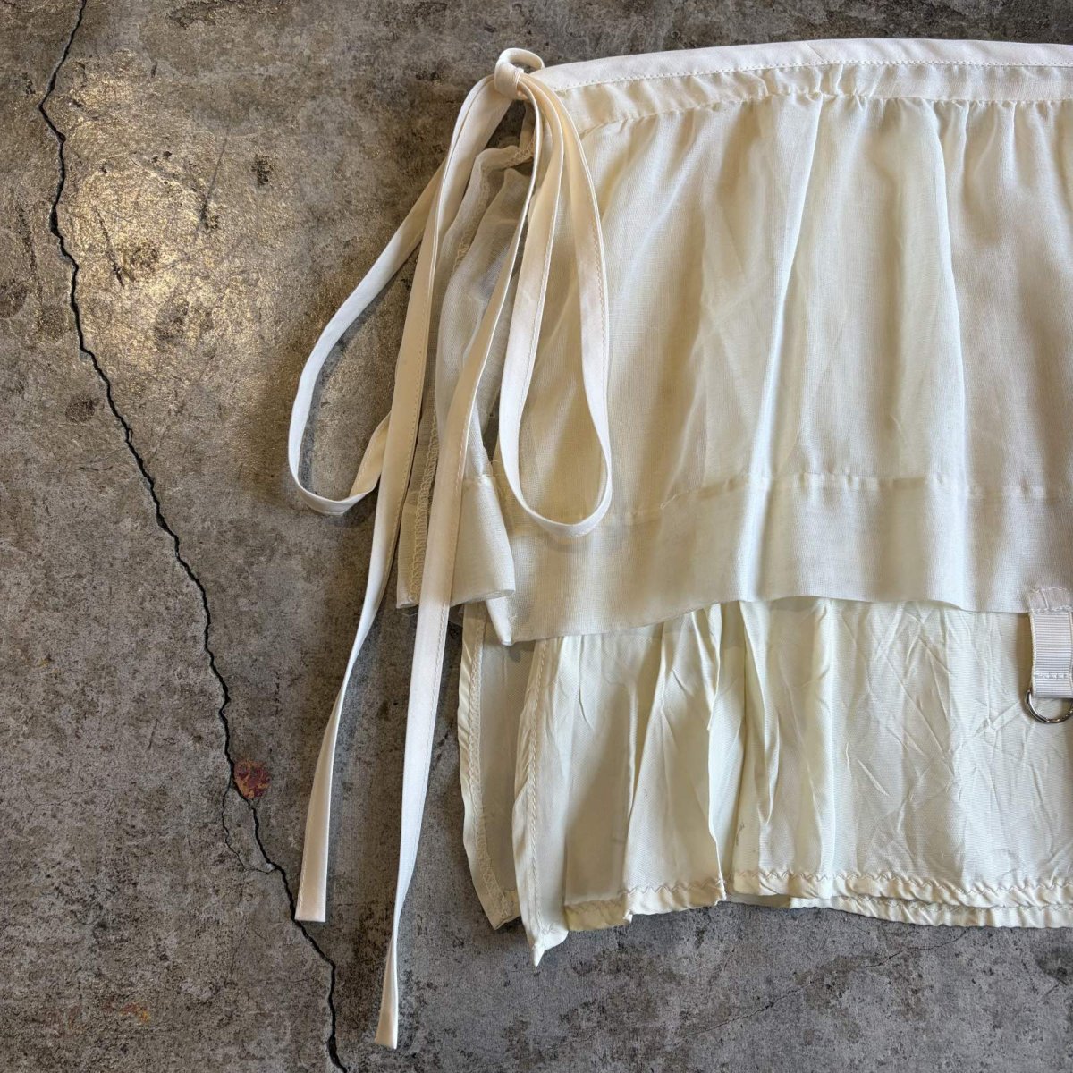 画像6: 【Wiz&Witch】"WANDERER" VTG LACE MIX WRAP SKIRT / FREE (6)