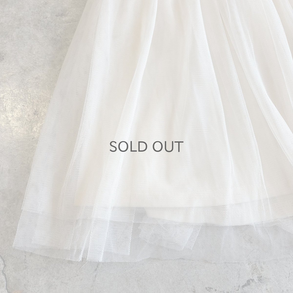 画像4: GATHER DESIGN TIERED TULLE SKIRT / W24~W40 (4)