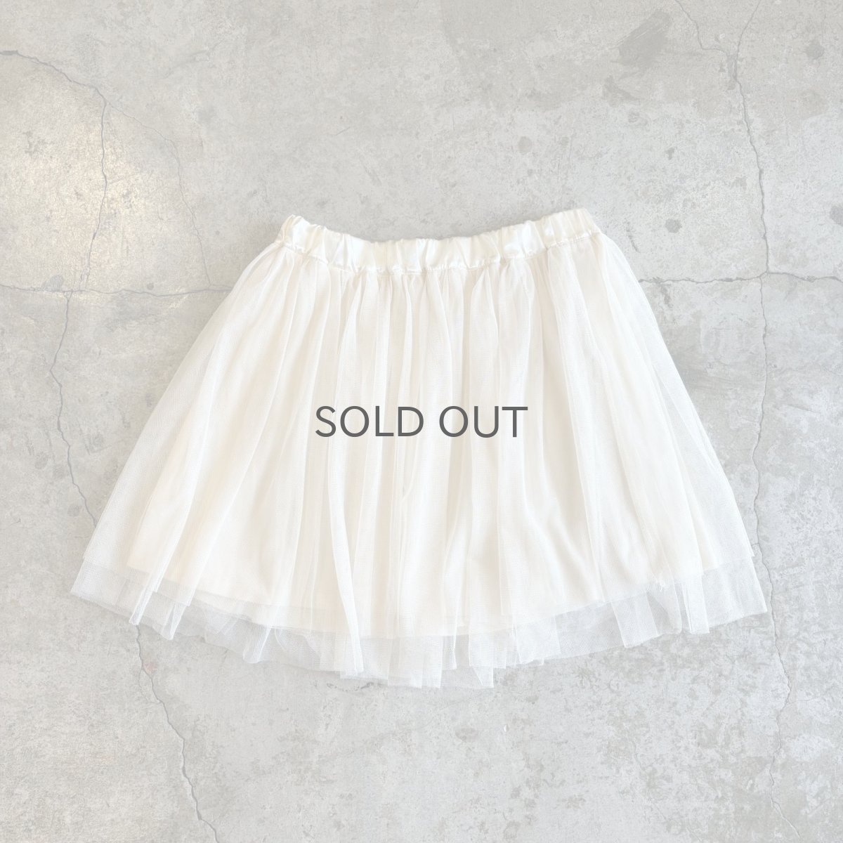 画像1: GATHER DESIGN TIERED TULLE SKIRT / W24~W40 (1)