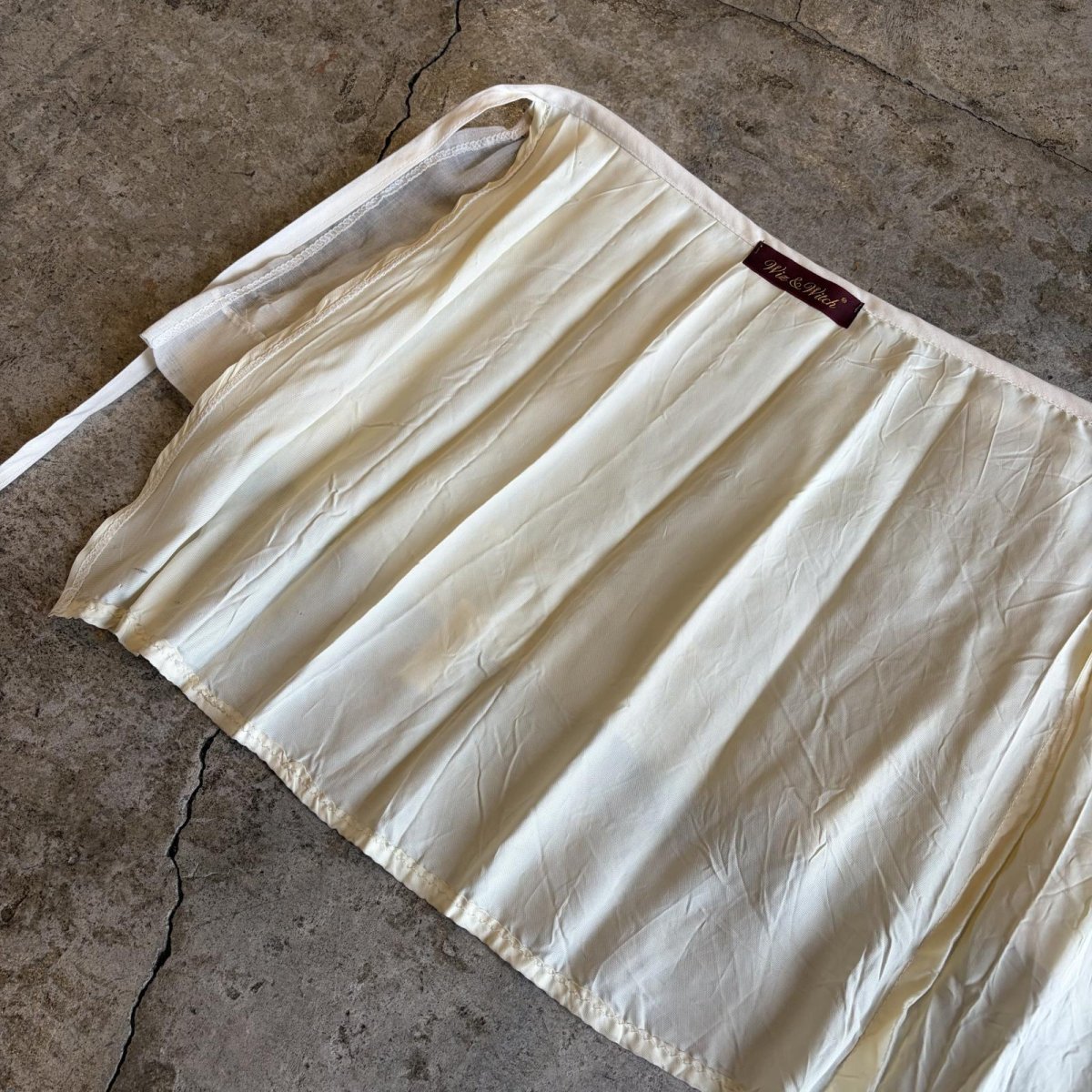 画像8: 【Wiz&Witch】"WANDERER" VTG LACE MIX WRAP SKIRT / FREE (8)