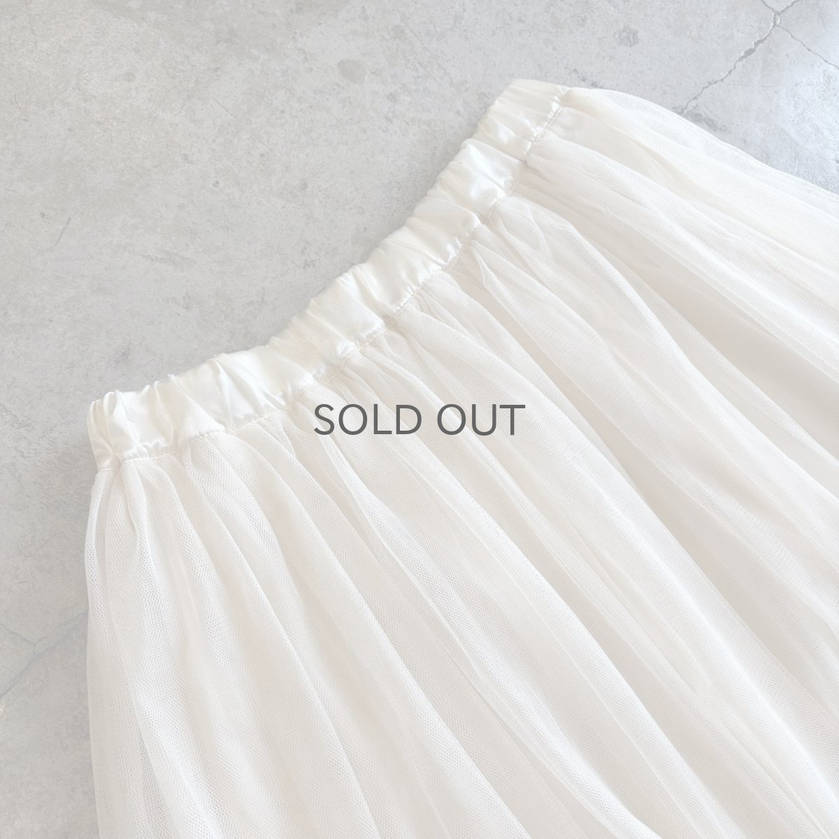 画像3: GATHER DESIGN TIERED TULLE SKIRT / W24~W40 (3)