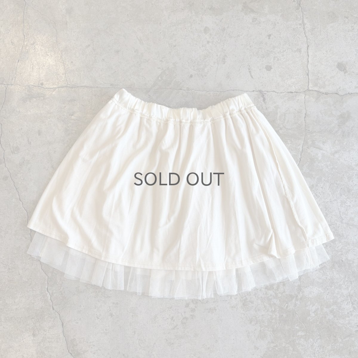 画像9: GATHER DESIGN TIERED TULLE SKIRT / W24~W40 (9)