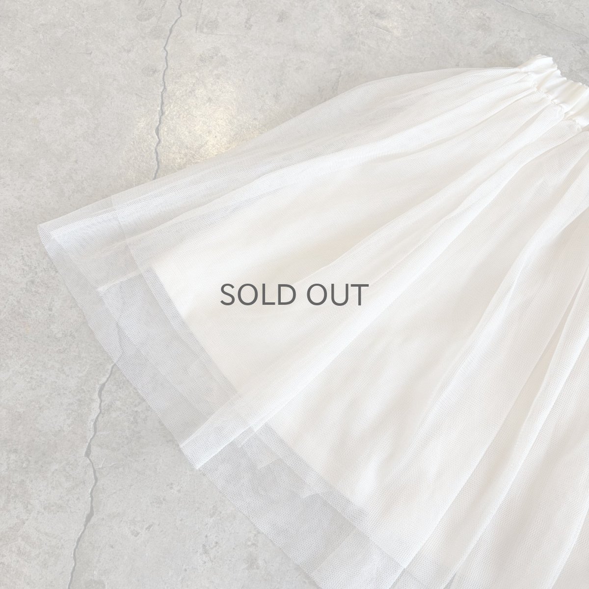 画像7: GATHER DESIGN TIERED TULLE SKIRT / W24~W40 (7)