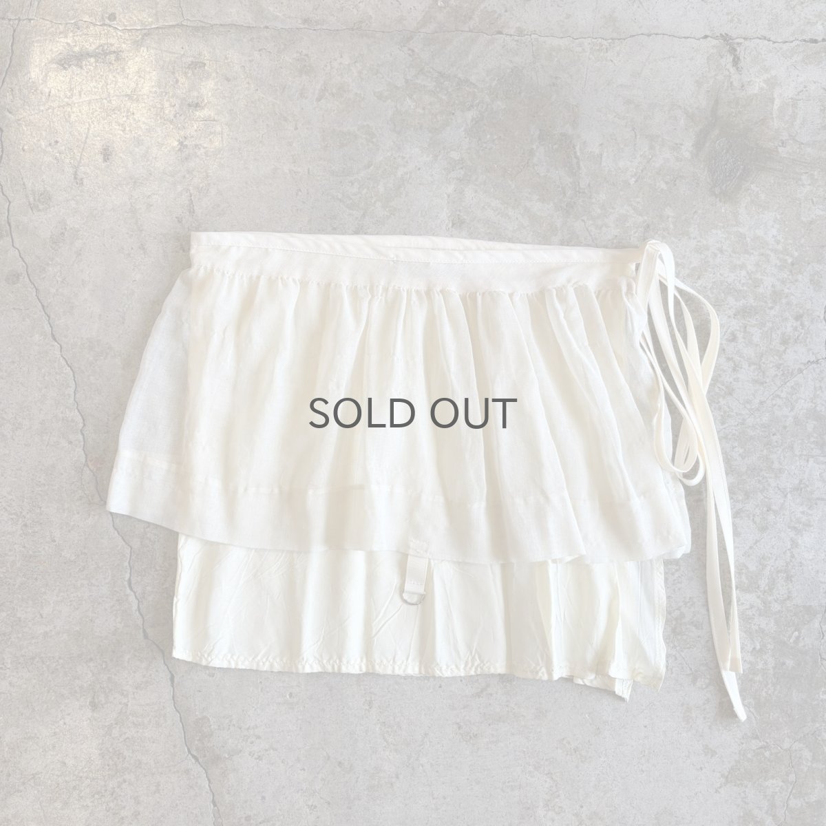画像2: 【Wiz&Witch】"WANDERER" VTG LACE MIX WRAP SKIRT / FREE (2)