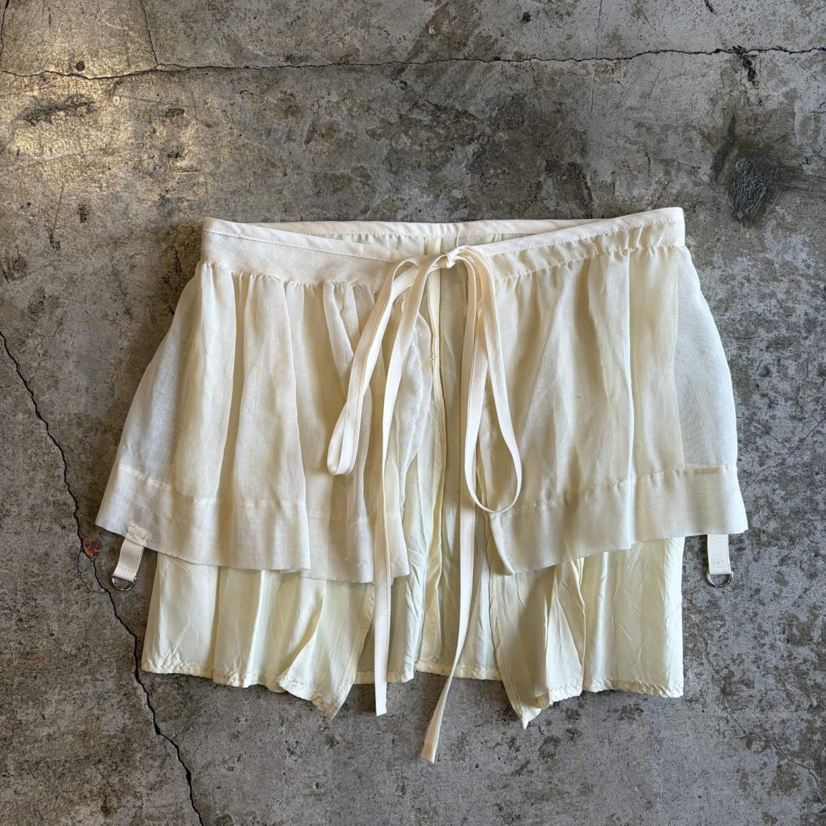 画像9: 【Wiz&Witch】"WANDERER" VTG LACE MIX WRAP SKIRT / FREE (9)