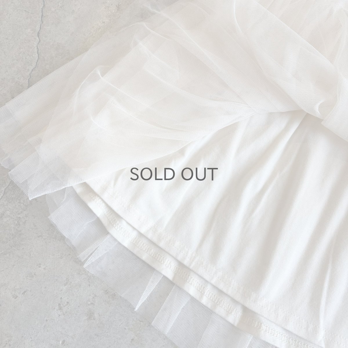 画像8: GATHER DESIGN TIERED TULLE SKIRT / W24~W40 (8)