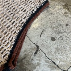 画像9: 2 COLOR STITCH LINE DESIGN CROCHET KNIT VEST / Ladies M~L (9)