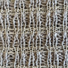 画像13: 2 COLOR STITCH LINE DESIGN CROCHET KNIT VEST / Ladies M~L (13)