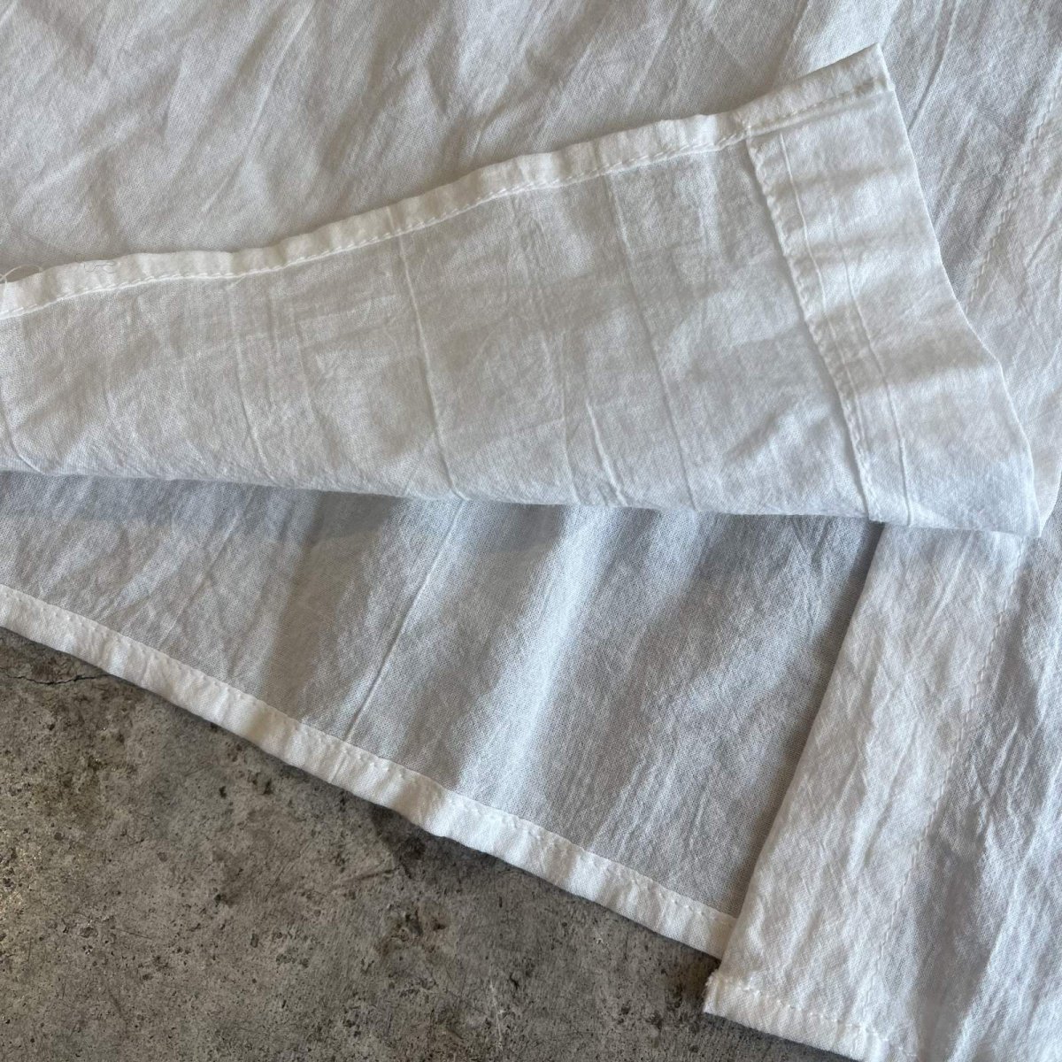 画像5: WHITE COLOR POINT PUNCHING LACE DESIGN BLOUSE / Ladies M (5)