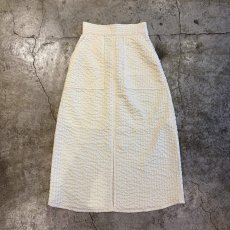画像1: EMBOSS DESIGN FRONT SLIT STRAIGHT SKIRT / W24~W29 (1)