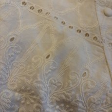 画像4: EMBROIDERY LACE DESIGN ZIP UP JACKET / Ladies XS(M) (4)