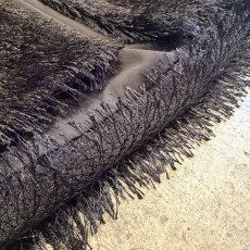 画像11: BLACK COLOR SHAGGY DESIGN SHORT CARDIGAN / Ladies M (11)