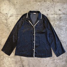 画像1: DOT PATTERN LUSTER DESIGN SLEEP L/S SHIRT / Ladies M (1)