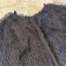 画像3: BLACK COLOR SHAGGY DESIGN SHORT CARDIGAN / Ladies M (3)