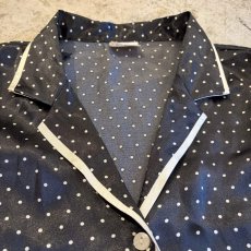 画像4: DOT PATTERN LUSTER DESIGN SLEEP L/S SHIRT / Ladies M (4)