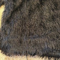 画像9: BLACK COLOR SHAGGY DESIGN SHORT CARDIGAN / Ladies M (9)