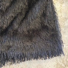 画像6: BLACK COLOR SHAGGY DESIGN SHORT CARDIGAN / Ladies M (6)