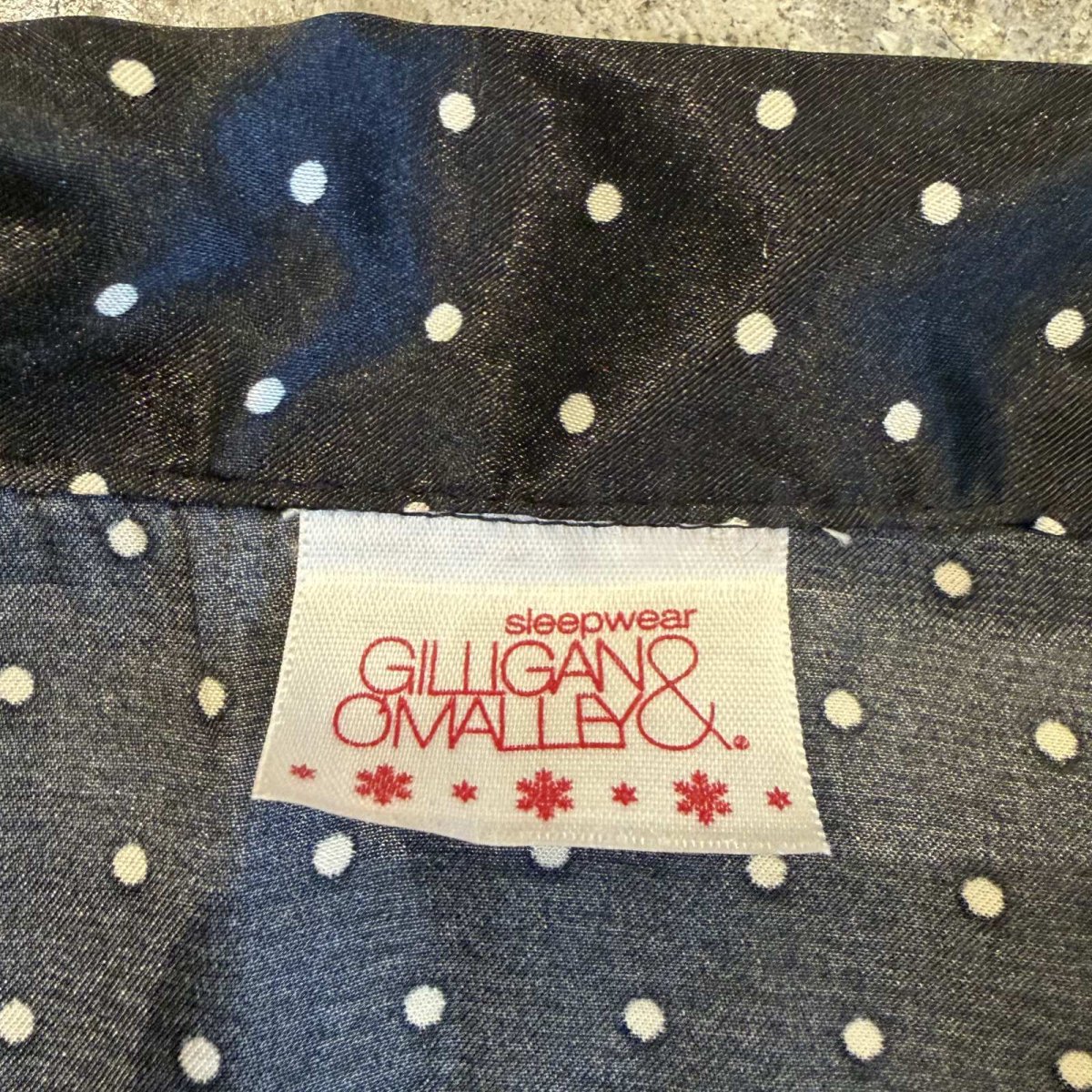 画像11: DOT PATTERN LUSTER DESIGN SLEEP L/S SHIRT / Ladies M (11)