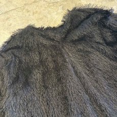 画像10: BLACK COLOR SHAGGY DESIGN SHORT CARDIGAN / Ladies M (10)