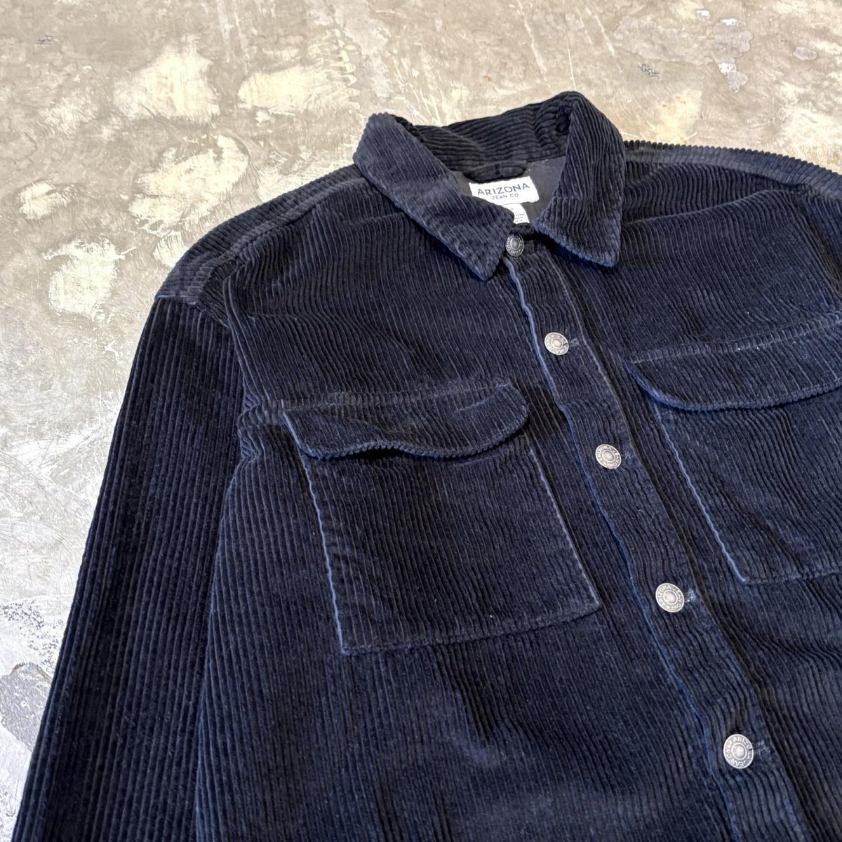 画像3: BOX SILHOUETTE BLACK COLOR CORDUROY JACKET / Mens M(L) (3)