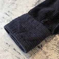 画像7: BOX SILHOUETTE BLACK COLOR CORDUROY JACKET / Mens M(L) (7)