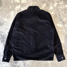 画像2: BOX SILHOUETTE BLACK COLOR CORDUROY JACKET / Mens M(L) (2)