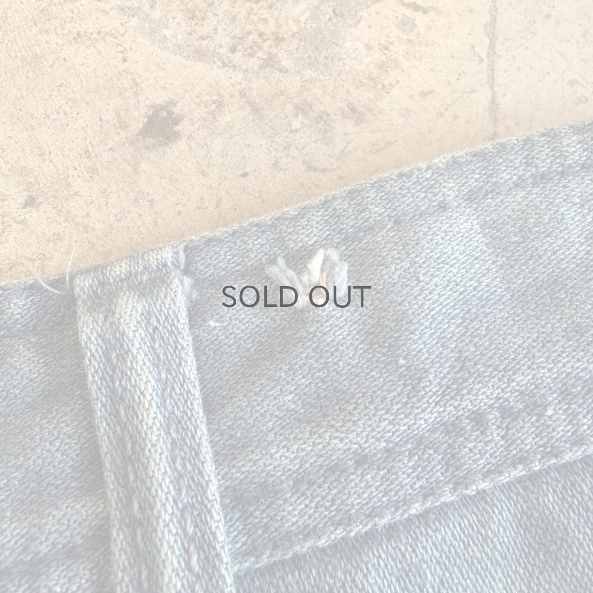画像12: OLD WIDE DESIGN HALF DENIM PANTS / W27 (12)