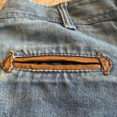 画像4: OLD WIDE DESIGN HALF DENIM PANTS / W27 (4)