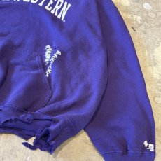 画像6: STITCH CRASH DAMAGE HOODIE SWEAT / Mens XL (6)