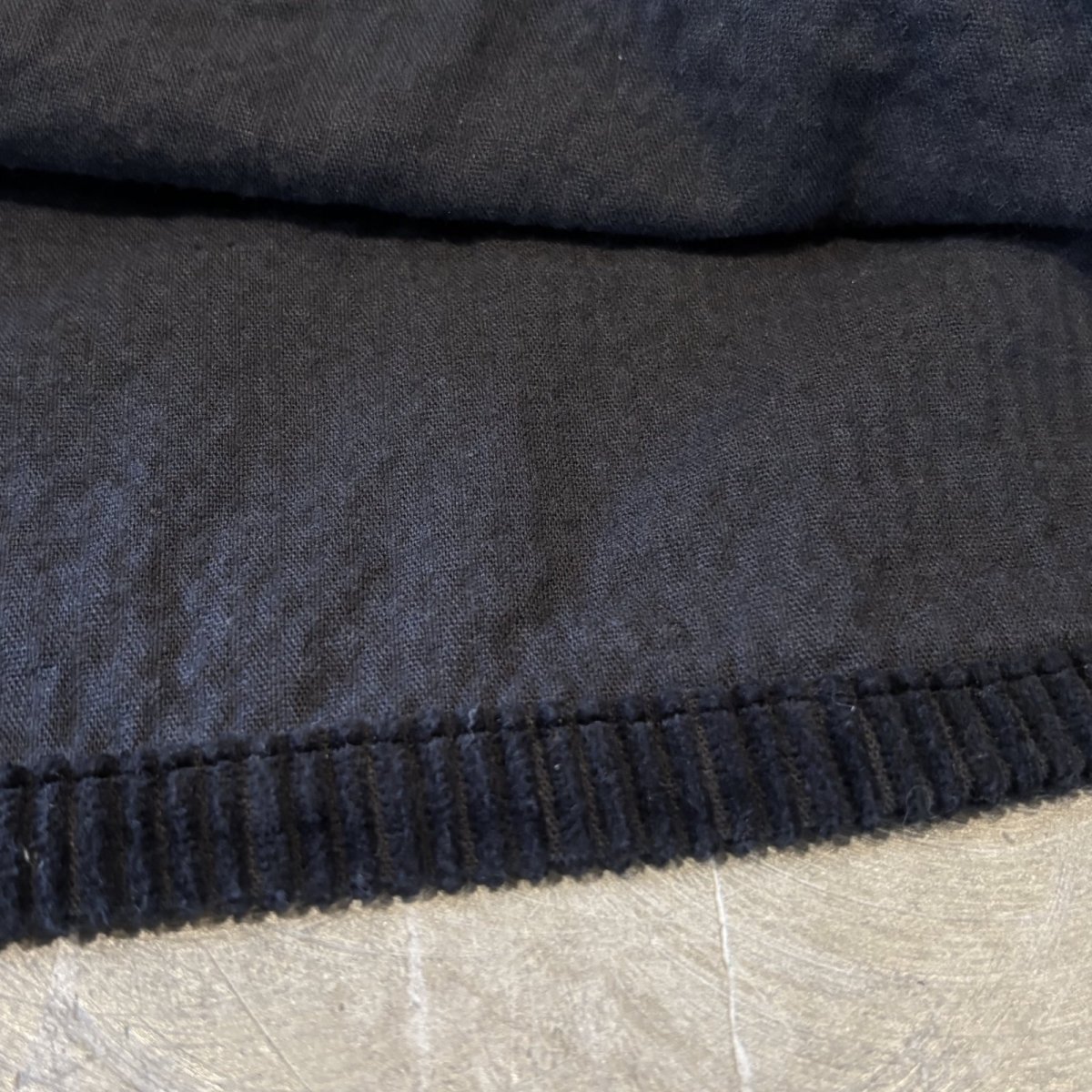 画像8: BOX SILHOUETTE BLACK COLOR CORDUROY JACKET / Mens M(L) (8)