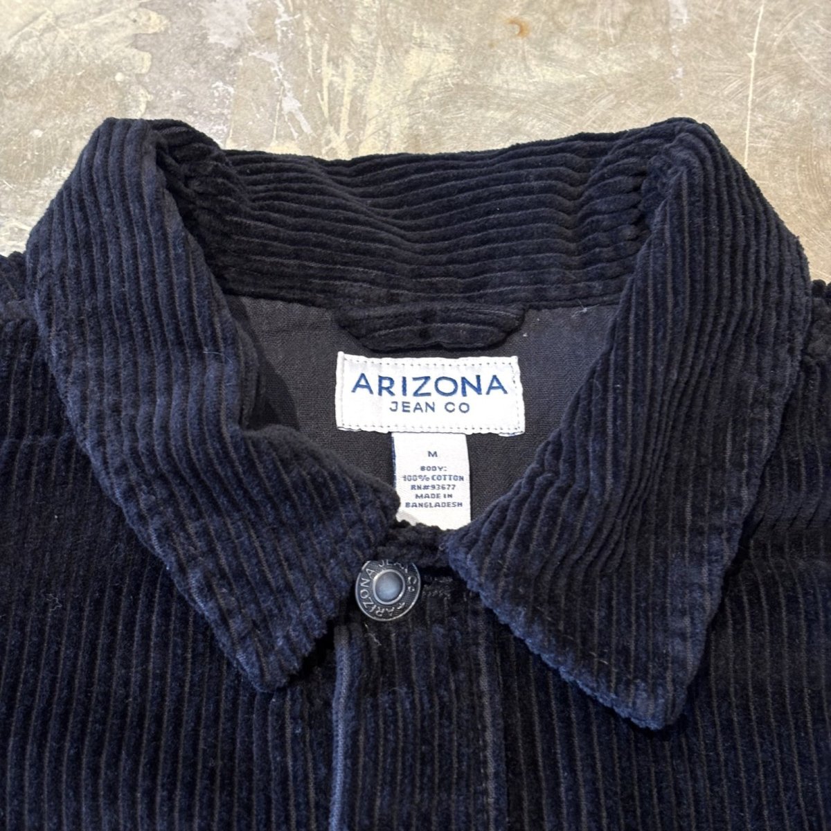 画像10: BOX SILHOUETTE BLACK COLOR CORDUROY JACKET / Mens M(L) (10)