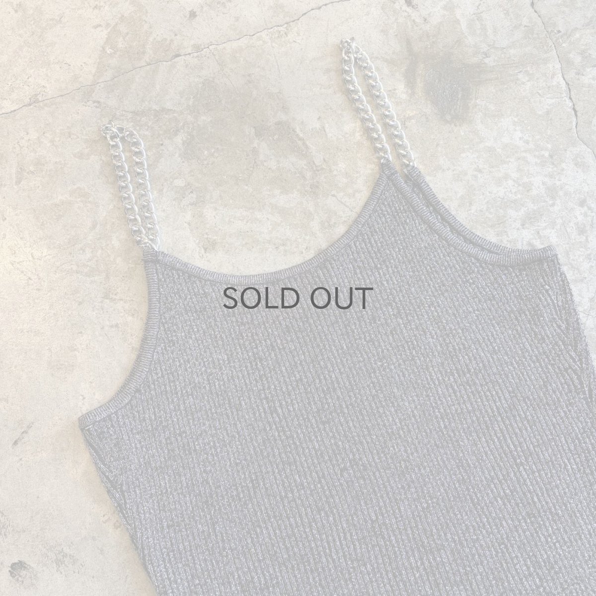 画像9: CHAIN STRAP DESIGN METALLIC CAMISOLE / Ladies M (9)