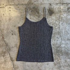 画像2: CHAIN STRAP DESIGN METALLIC CAMISOLE / Ladies M (2)