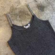 画像3: CHAIN STRAP DESIGN METALLIC CAMISOLE / Ladies M (3)
