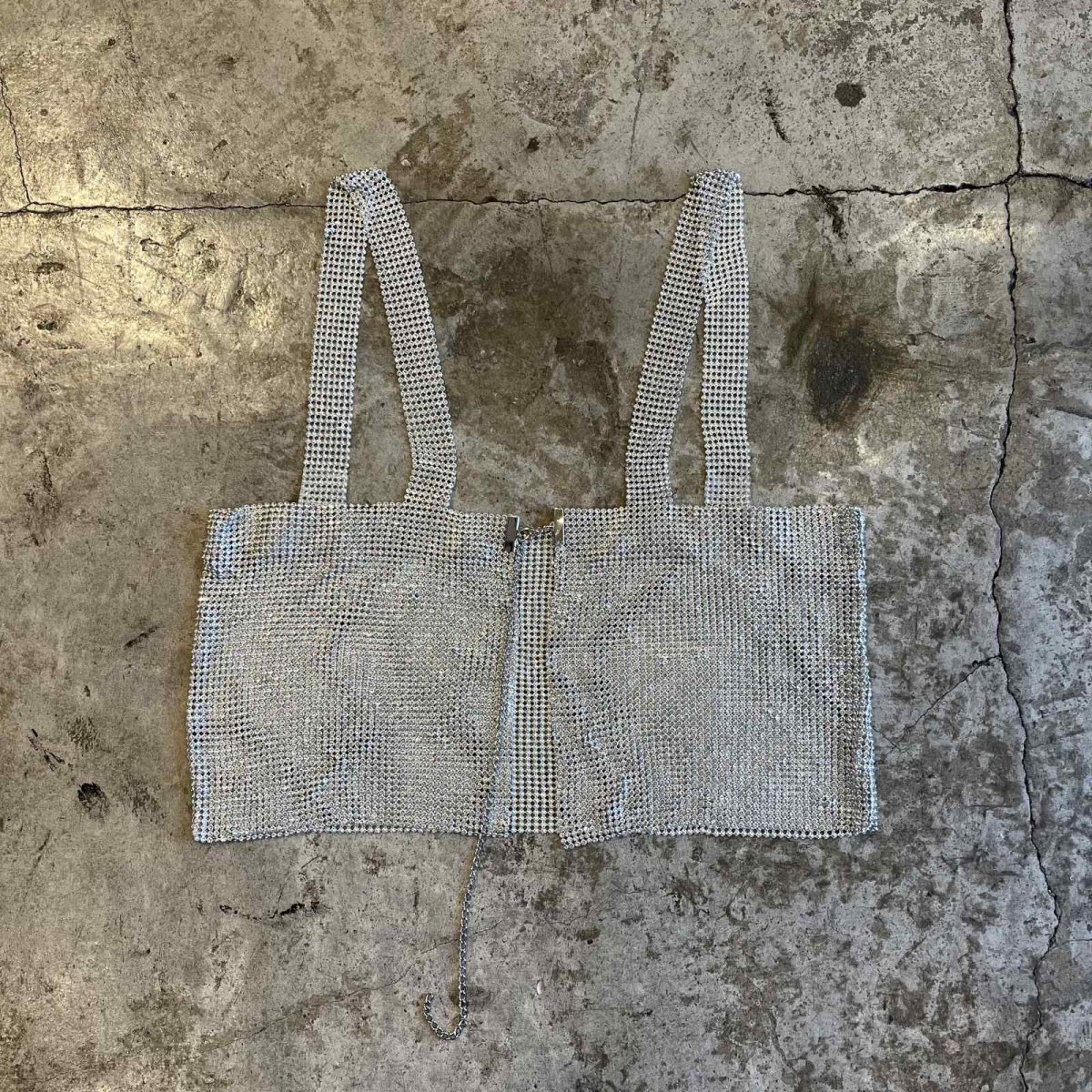 画像2: ALL OVER GLITTER BACK CHAIN DESIGN BUSTIER / Ladies S~M (2)