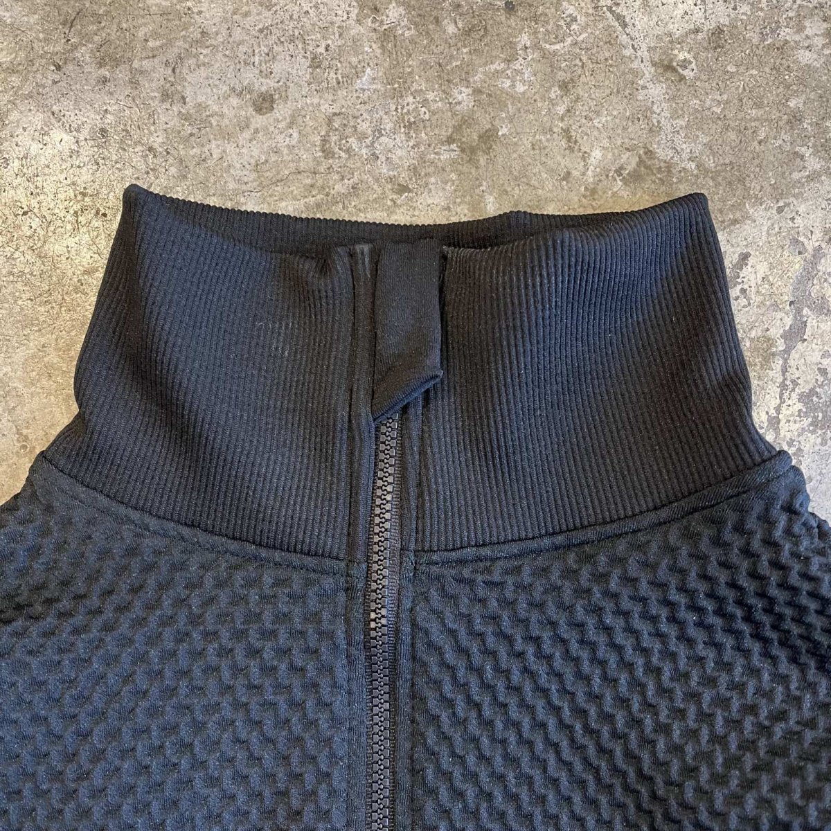 画像9: 2 TONE COLOR BLOCKING DESIGN SHORT ZIP UP L/S TOPS / Ladies XS~S(M) (9)