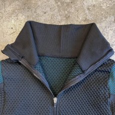 画像10: 2 TONE COLOR BLOCKING DESIGN SHORT ZIP UP L/S TOPS / Ladies XS~S(M) (10)