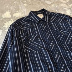 画像3: "WRANGLER" ALL OVER STRIPE PATTERN WESTERN L/S SHIRT / Mens XL (3)