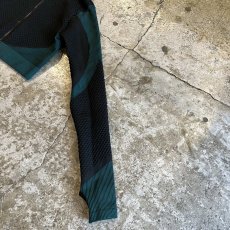 画像7: 2 TONE COLOR BLOCKING DESIGN SHORT ZIP UP L/S TOPS / Ladies XS~S(M) (7)