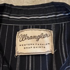 画像10: "WRANGLER" ALL OVER STRIPE PATTERN WESTERN L/S SHIRT / Mens XL (10)