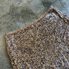 画像3: SEQUINS DESIGN COLOR SILK SKIRT / W30 (3)