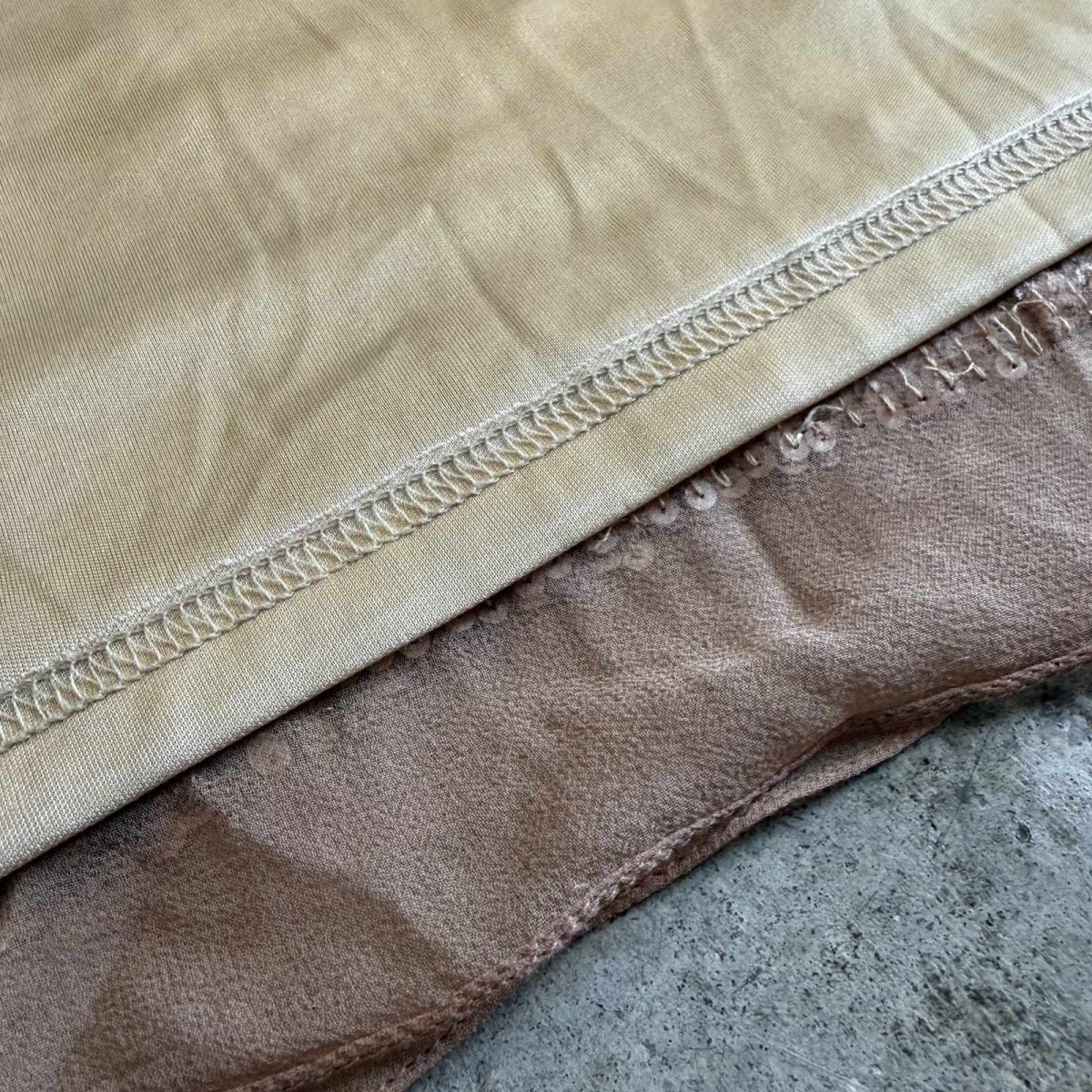 画像9: SEQUINS DESIGN COLOR SILK SKIRT / W30 (9)