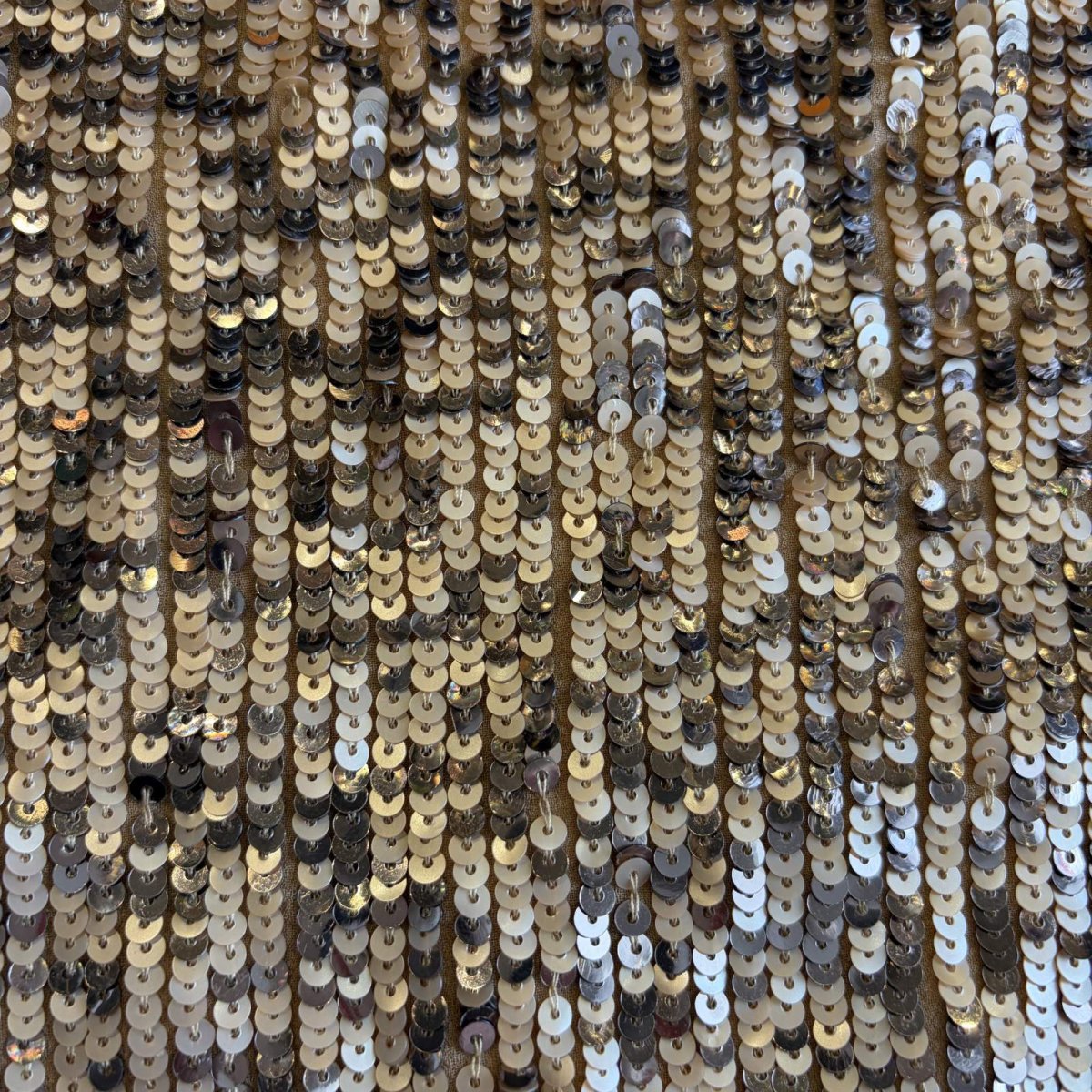 画像4: SEQUINS DESIGN COLOR SILK SKIRT / W30 (4)