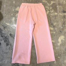画像2: PINK COLOR 3D PATTERN WIDE SILHOUETTE PANTS / W30~FREE (2)