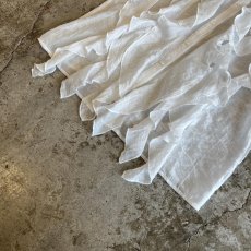 画像4: FRONT FRILL LINE DESIGN SHEER L/S BLOUSE / Ladies M (4)