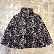画像1: ALL OVER LEOPARD PATTERN VELOUR ZIP UP JACKET / Mens XL (1)