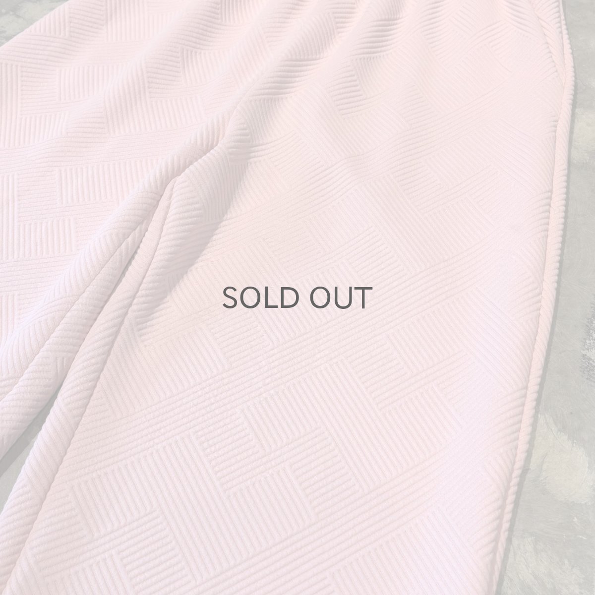 画像4: PINK COLOR 3D PATTERN WIDE SILHOUETTE PANTS / W30~FREE (4)